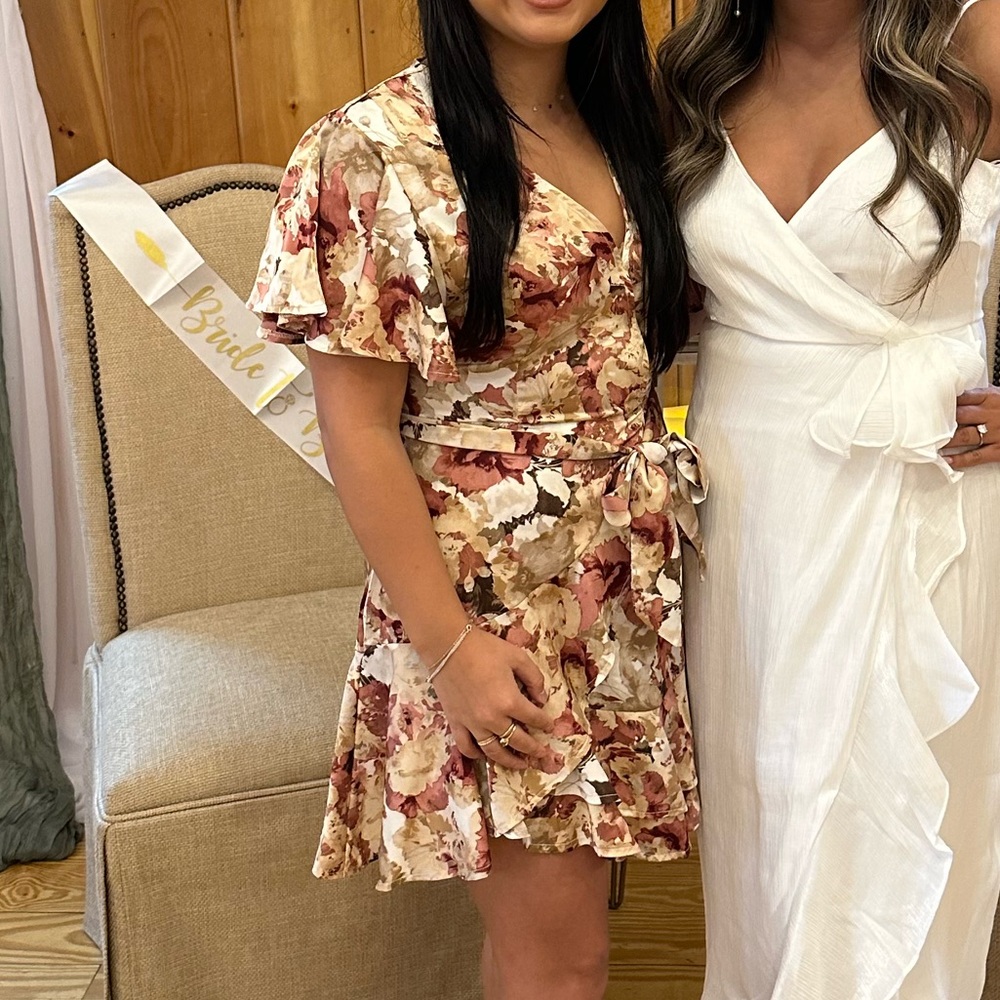 America dress - rose floral jaus
